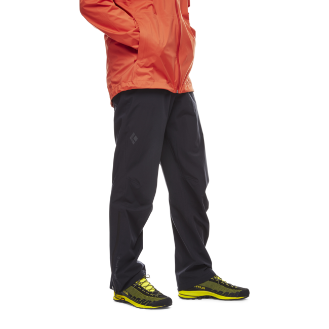 Black Diamond Stormline Stretch vodoodporne hlače moški, črne