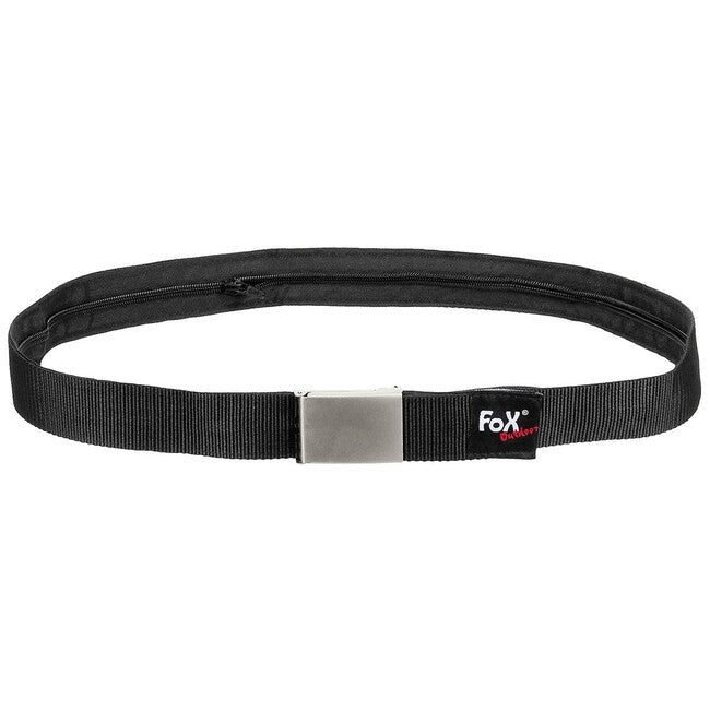 Fox Outdoor Pas z notranjo zadelkom, črn, cca 4 cm