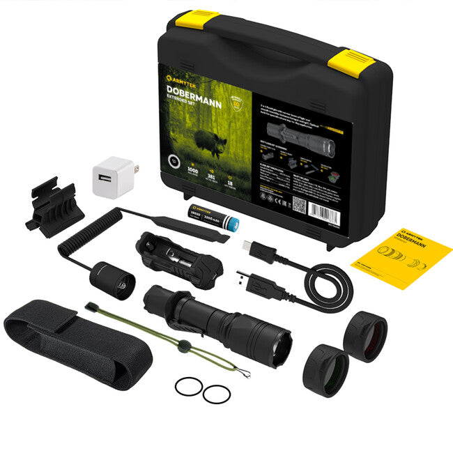 ArmyTek Dobermann Extended set taktični s svetilko