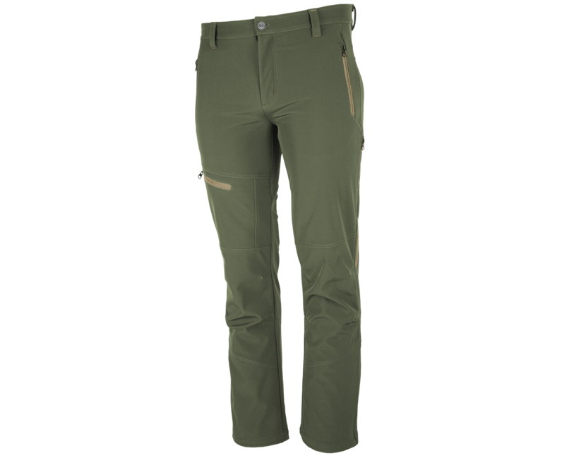 BENNON FORCE hlače softshell, zelena/peščena