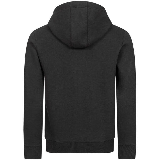 Benlee pulover s kapuco na zadrgo Chest logo, črna