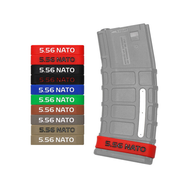 Leguon Volt 5.56mm Magazine Marking Rubber Tape, Red-Black