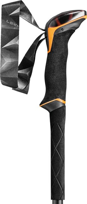 LEKI Makalu Lite trekingske palice, oranžna-črna-temno antracit, 100 - 135 cm