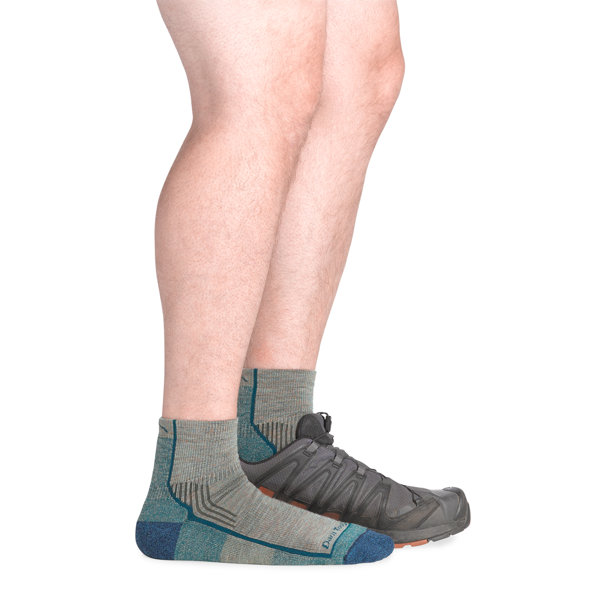 Darn Tough Hiker 1/4 Midweight Cushion Hiking Socks, Rye