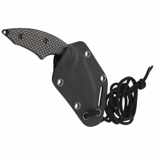 Herbertz Carambit nož za okoli vratu aluminijast videz, črno-siva, 6cm