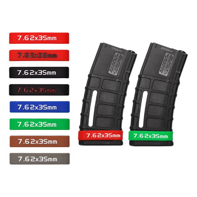 Leguon Torque 7.62mm Rubber Magazine Marking Tape, Red-Black