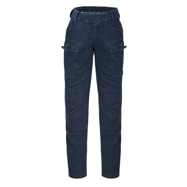 Helikon-Tex UTP Resized mestne hlače taktične ženski Denim Stretch Mestske, Marine Blue