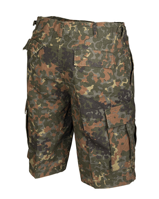 Mil-Tec BDU kratke hlače rip-stop zadzaneUS tip, flecktarn