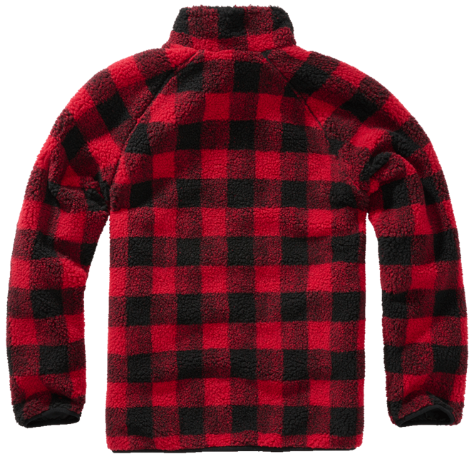 Brandit Teddyfleece Troyer flisasta jakna, rdeča/črna