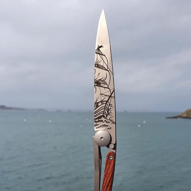 Deejo Tattoo Corsair preklopni nož coralwood