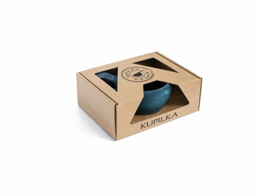 Komplet za piknik s lončkom 370 ml, modra