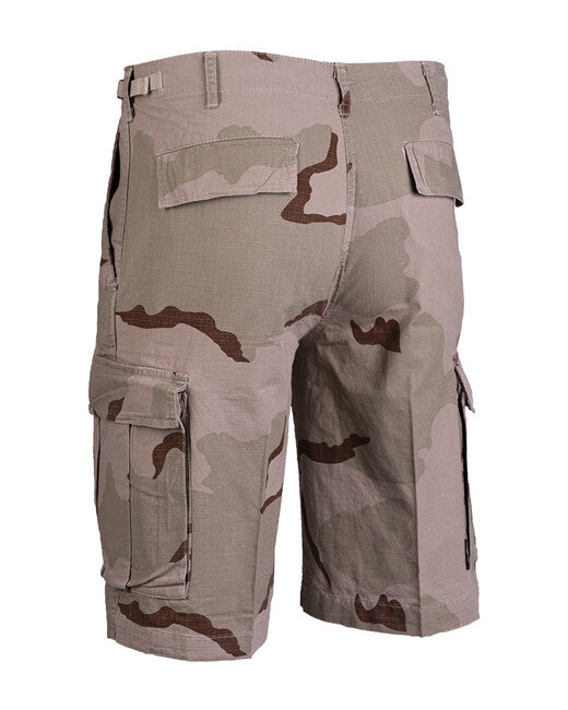 Mil-Tec BDU kratke hlače US tip rip-stop predoprane 3col. desert