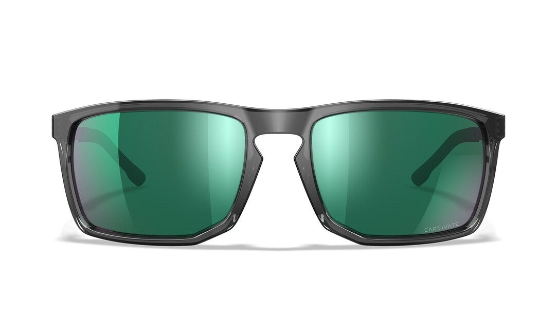 Wiley X Axe sončna očala Captivate Polarized Green Mirror/ Gloss Crystal Grey