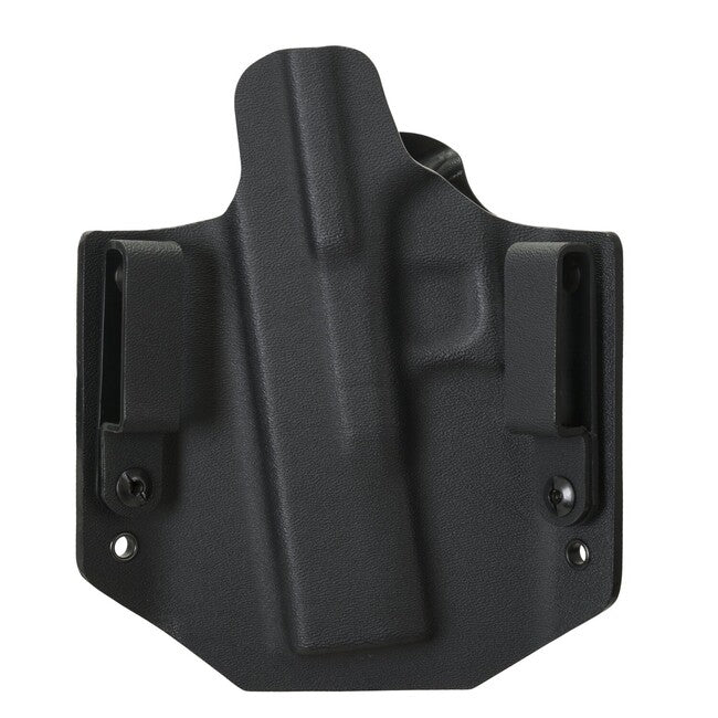 Direct Action® G17 OWB NO LIGHT tok Kydex Full (straight loops), črn