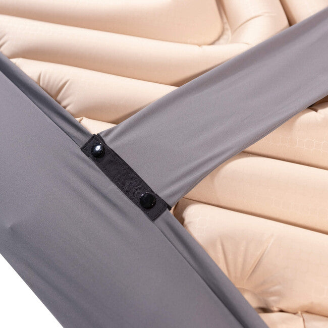 Klymit Luxe V Sheet XL prevleka za napihljivo podlogo za spanje, zeleno-siva