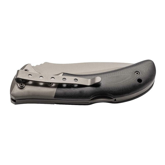 Herbertz žepni nož, 9cm, G10 in titan, črn