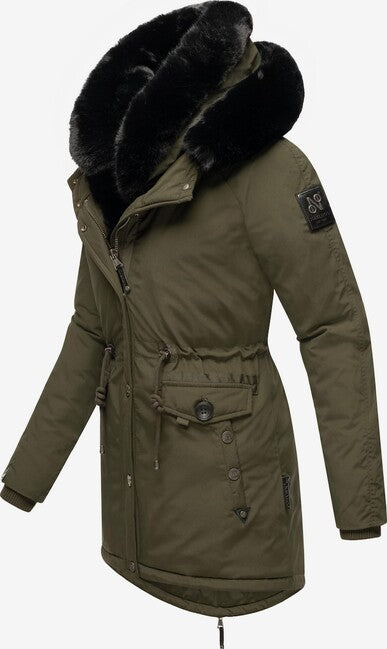 Navahoo Sweety Deluxe parka zimska ženski, temno olivno zelena
