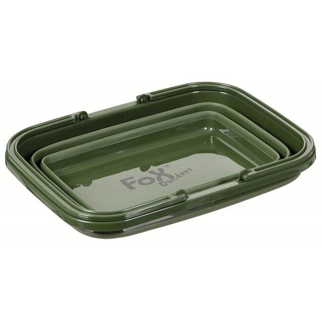 Fox Outdoor zložljiva košara 9 l, olivna