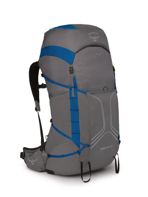 Osprey Exos Pro 55 Backpack, Dale Grey/Agam Blue