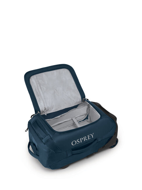 OSPREY ROLLING TRANSPORTER 40 potna torba na kolesih, mornarsko modra