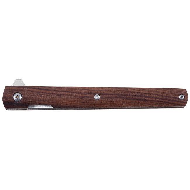 Fox Outdoor Jack Slim Knife, Single-Handed, Wooden Handle