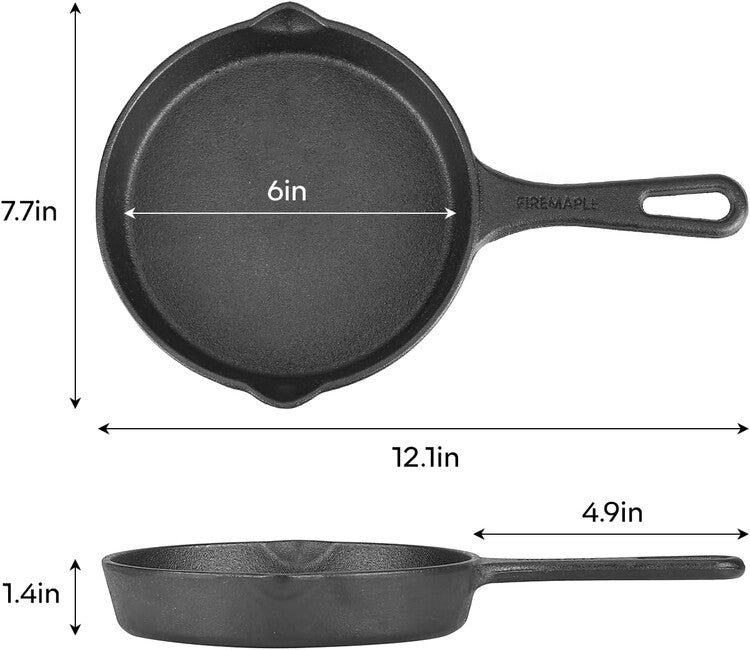 Fire Maple Blackhawk litoželezna ponev s premerom, 20 cm