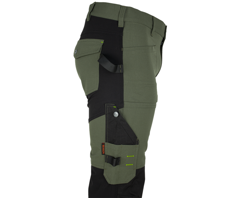 BENNON Erebos WP Work Pants, Green/Black