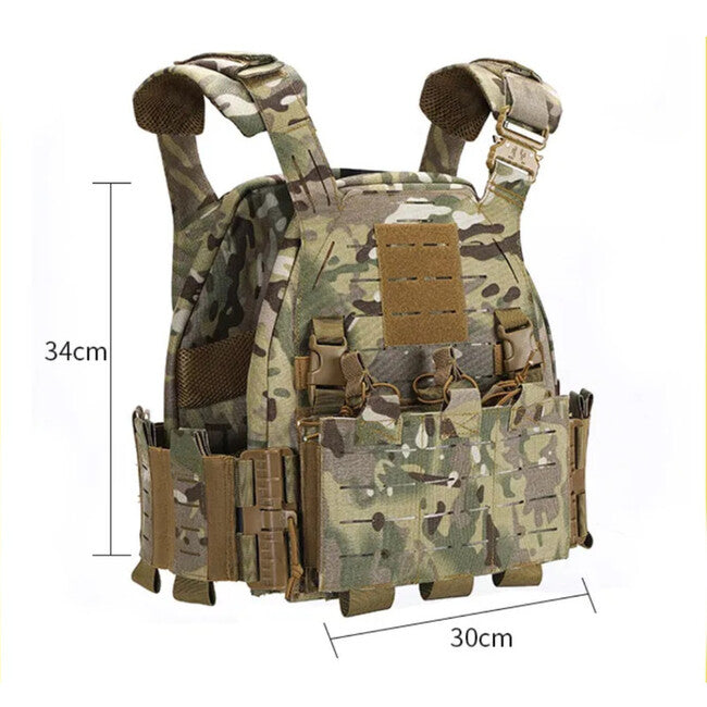 DRAGOWA with Quick-Release Buckle Vest, Black