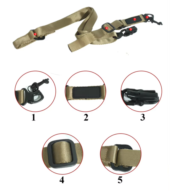 DRAGOWA MS2 Weapon Sling, Olive