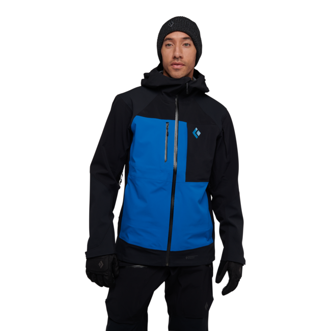 Black Diamond Recon Stretch Pro Shell alpska jakna moški, black-kingfisher