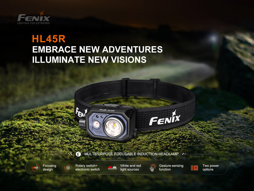 Fenix HL45R polnilna naglavna svetilka