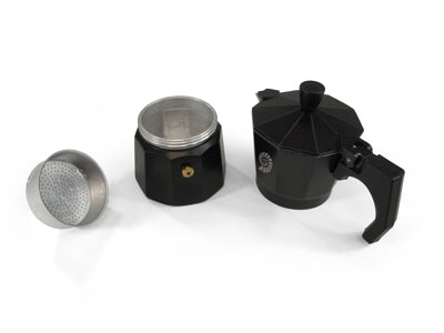 Origin Outdoors Espresso Moka Pot 9 Cup, Black