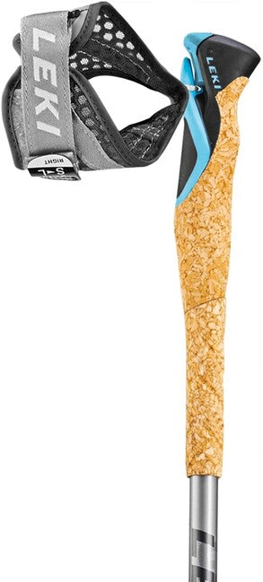 LEKI Cross Trail TA smučarske palice, temno antracit-svetlo antracit-svetlo modra, 100 - 135 cm