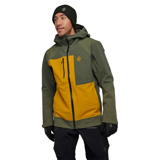 Black Diamond Recon Stretch Pro Shell alpska jakna moška, tundra-amber