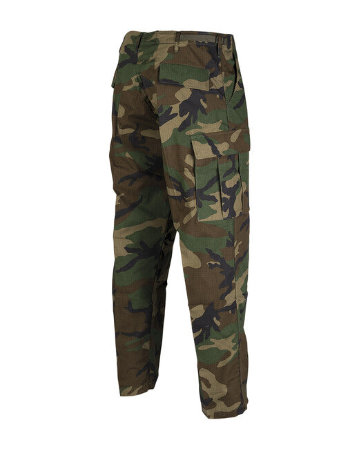 Mil-Tec US BDU terenske hlače rip-stop, Woodland