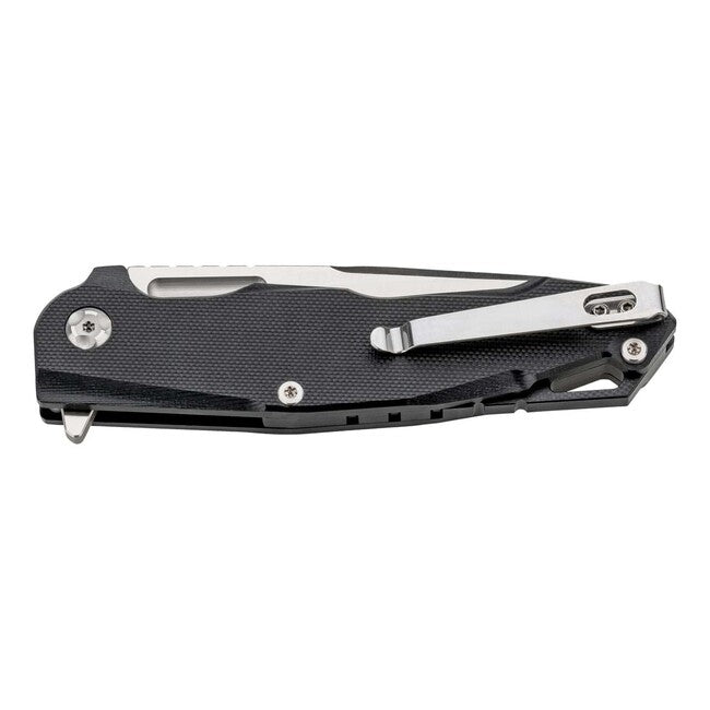 Herbertz enoročni žepni nož, teksturiran G10, črn, 9,7cm