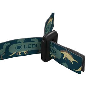 LEDLENSER Kidled4R DINO naglavna svetilka, rdeča