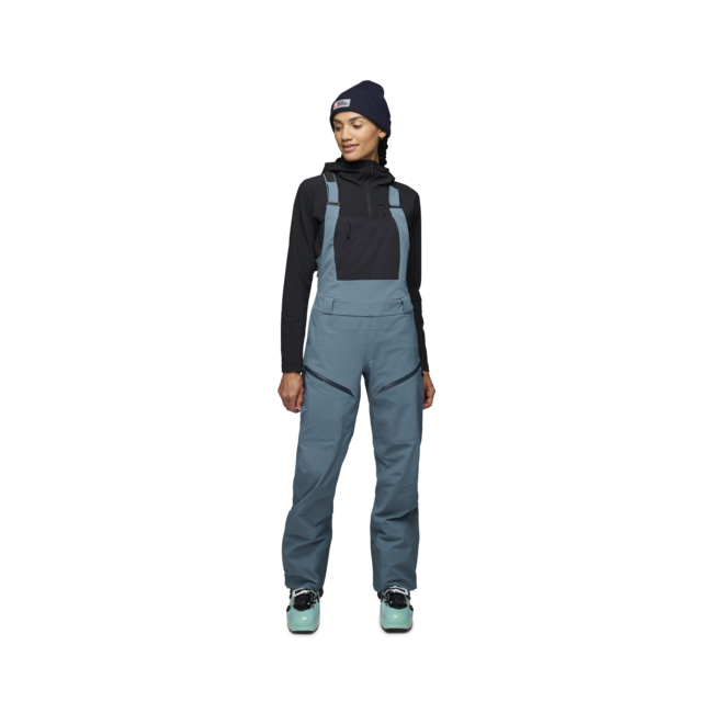 Black Diamond Recon Stretch Bibs hlače ženski s trakmi, creek blue