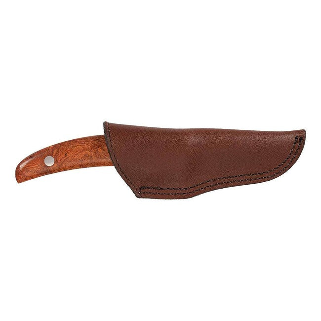 Herbertz 150 Jahre trden nož Gürtelmesser obletnica 7cm, rjava, les, usnjeni tok