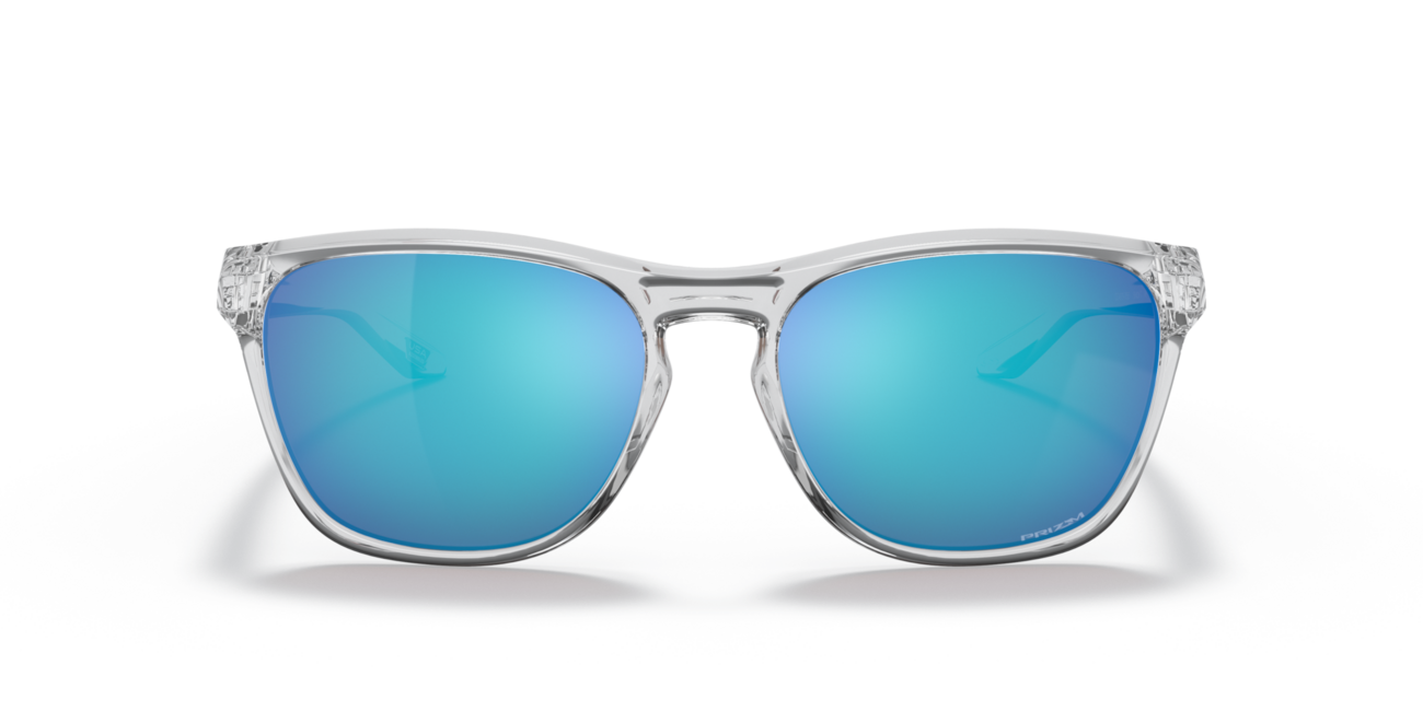 Oakley MANORBURN sončna očala s okvirjem Polished Clear in Prizm Sapphire stekli 56