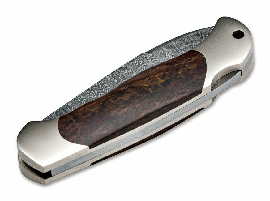 BÖKER® Junior Scout Spearpoint žepni nož 7 cm, damask, kučerava breza