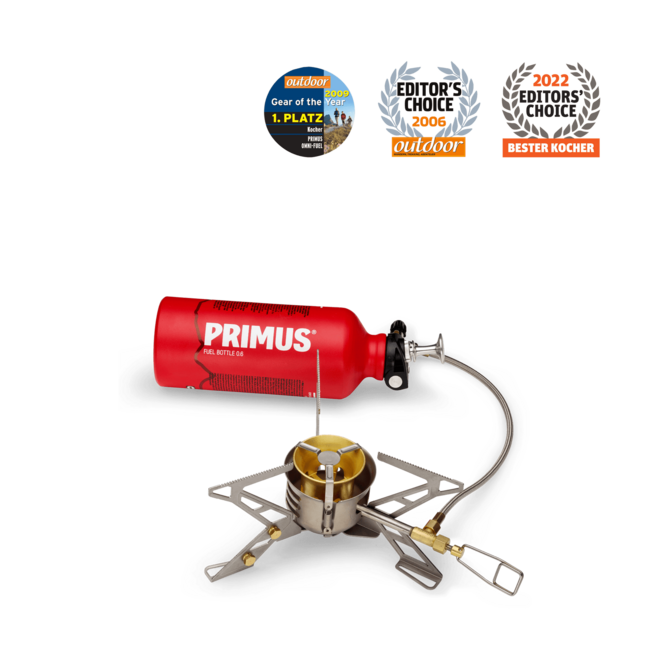PRIMUS OmniFuel II gornik s steklenico za gorivo in tokom