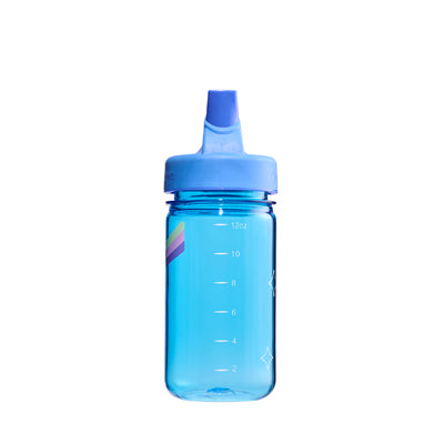 Nalgene Grip-n-Gulp Sustain steklenica za otroke za vodo 0,35 l s pokrovom, modra, glaseni nilski konj