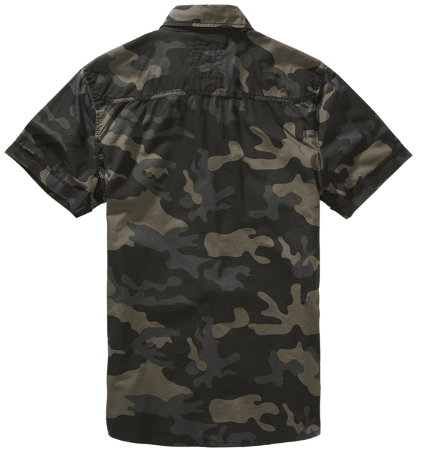 Brandit Roadstar polo majica s kratkimi rokavicami, darkcamo