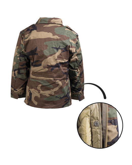 Mil-Tec M65 jakna US otroška s vložkom, Woodland