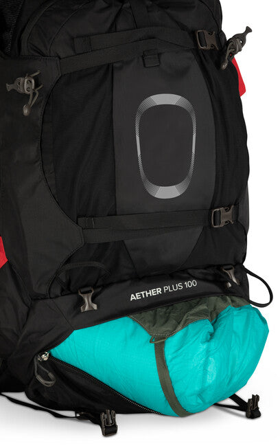 Osprey Aether Plus 100 Backpack, Black