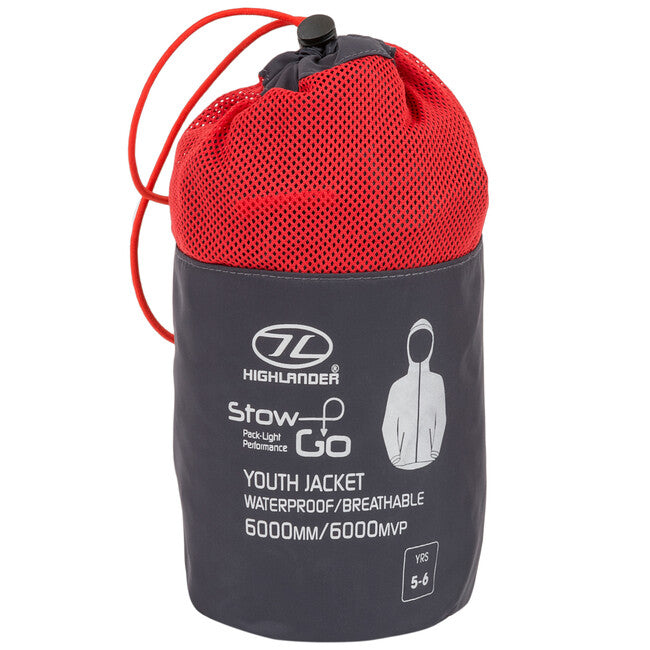 Highlander Stow and Go Kids otroški dežni plašč, charcoal