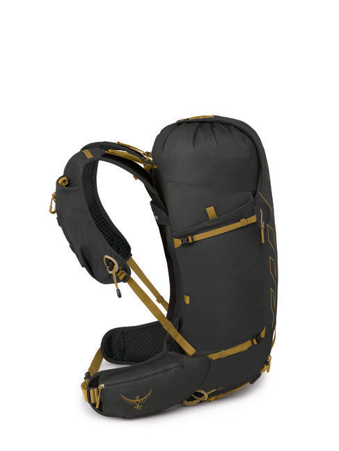 Osprey Talon Velocity 30 Backpack, Dark Charcoal/Tumbleweed Yellow