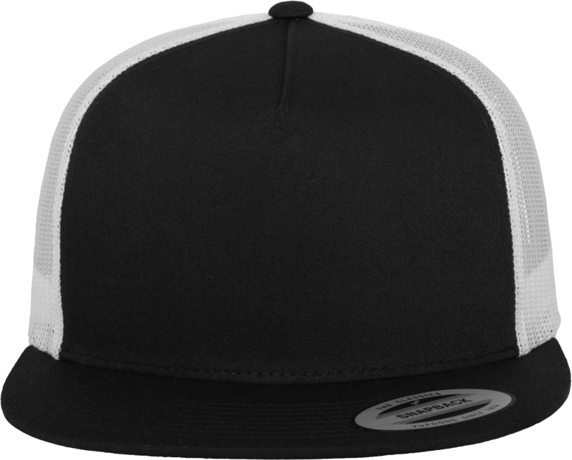 Brandit Classic Trucker 2-Tone kapa s pravim šiltom, črna-bela