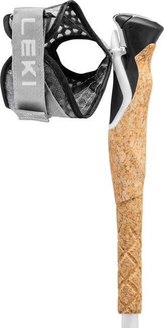 LEKI Cross Trail FX Superlite smučarske palice, bela-envy zelena-črna, 110 - 130 cm